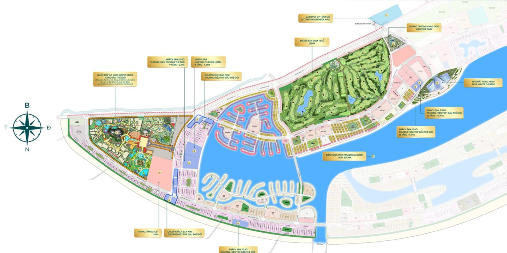 Bản đồ vị trí Vinhomes Green Paradise