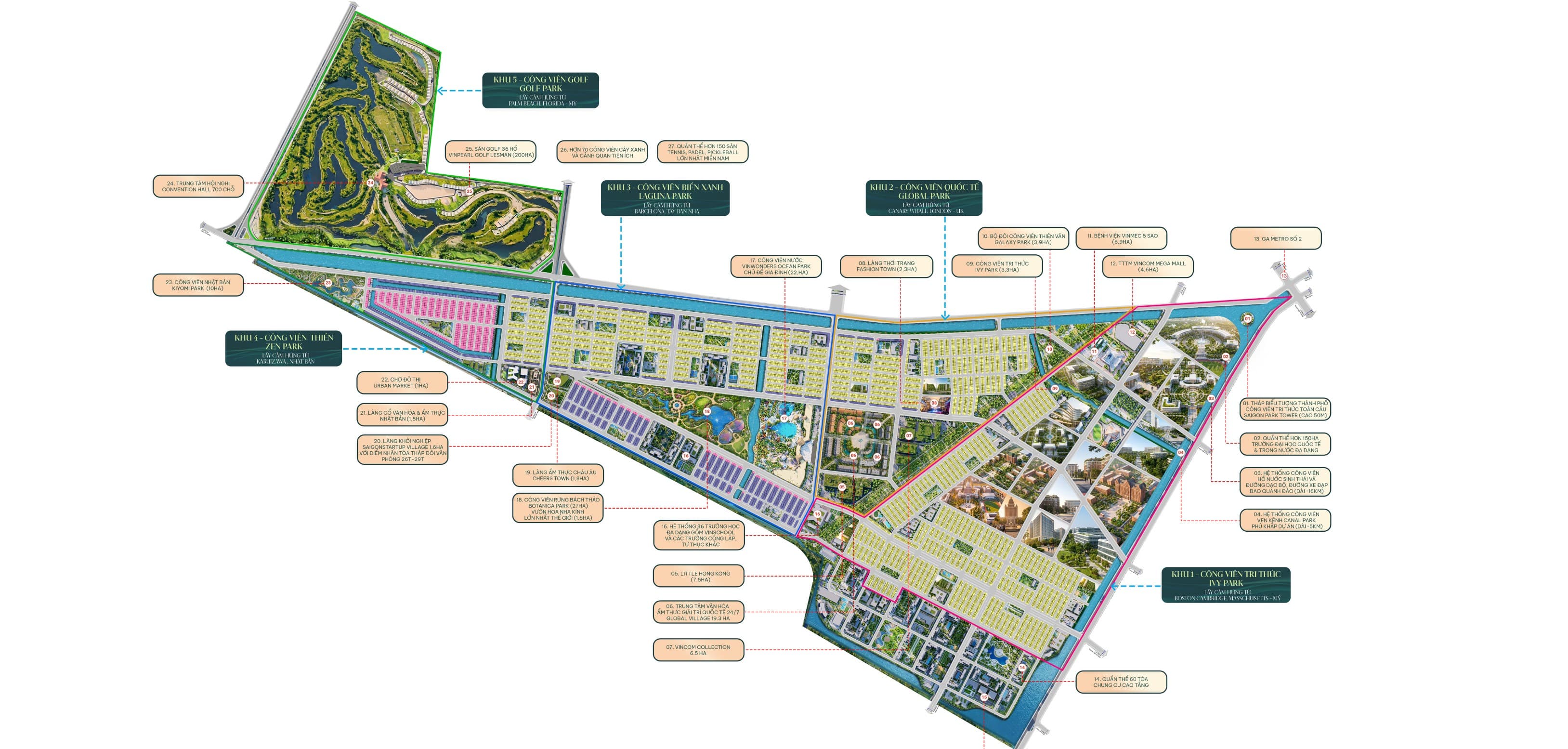 Bản đồ vị trí Vinhomes Saigon Park